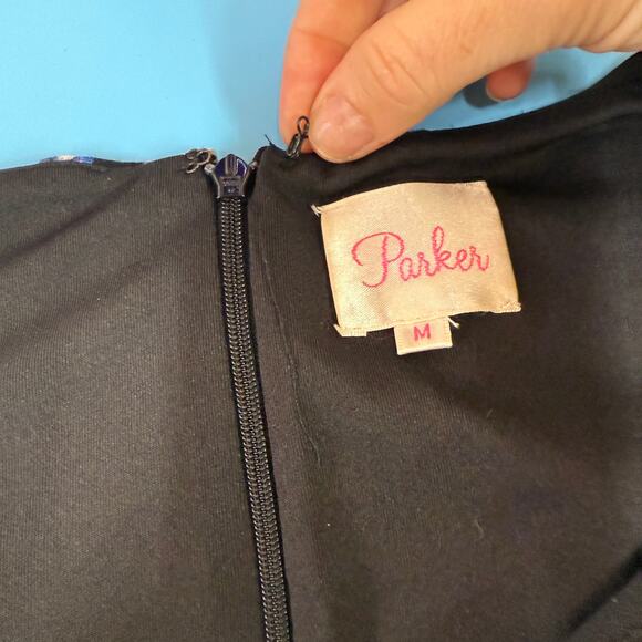 Parker NY Creekside Stretch Short Sleeve Bodycon Dress Size Medium - Picture 6 of 7
